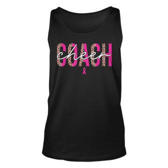 Football Cheer Coach Pink Ribbon Breast Cancer Awareness Tank Top | Mazezy