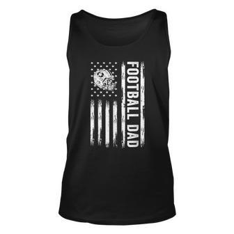 Football Dad American Flag Proud Dad Of Ballers Fathers Day Tank Top | Mazezy AU