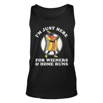  For Men Funny Wieners & Home Runs Baseball Unisex Tank Top - Thegiftio UK