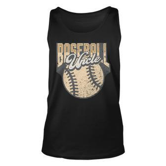  For Uncle Of Baseball Players Baseball Uncle Unisex Tank Top | Mazezy