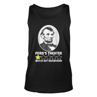 Fords Theater Would Not Recommend 1-Star Abraham Lincoln Unisex Tank Top - Monsterry DE