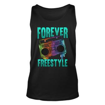Forever Freestyle Hip Hop Old School Boombox Unisex Tank Top - Seseable