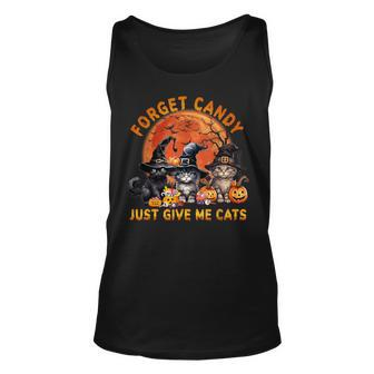 Forget Candy Just Give Me Cats Tank Top - Seseable