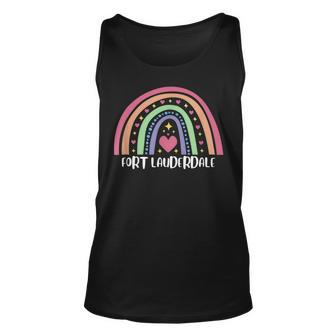 Fort Lauderdale Florida Fl Us Cities Gay Pride Lgbtq Unisex Tank Top | Mazezy