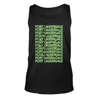 Fort Lauderdale Florida Vintage Psychedelic Unisex Tank Top | Mazezy