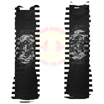 Four Move Body Two Wheels Move Soul Motorcycle Unisex Tank Top | Mazezy