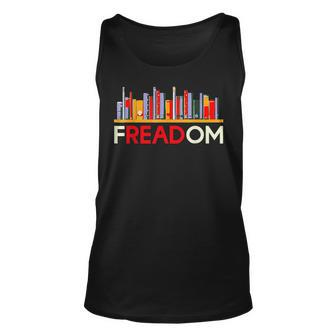 Freadom Anti Ban Books Freedom To Read Book Lover Reading Reading Tank Top | Mazezy