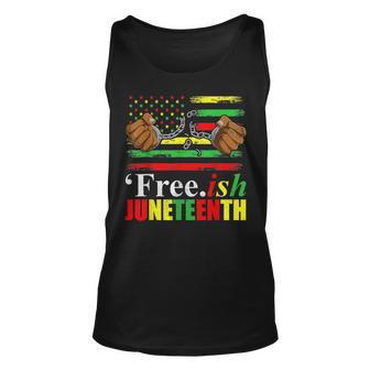Free Ish Junenth For Men Freeish Since 1865 Flag Unisex Tank Top | Mazezy