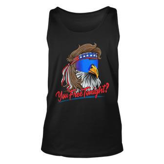 You Free Tonight 4Th Of July Bald Eagle American Flag Tank Top | Mazezy
