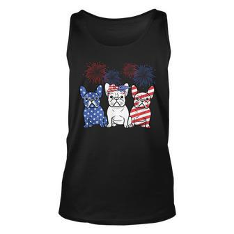 French Bulldog American Flag 4Th Of July Independence Day Unisex Tank Top | Mazezy
