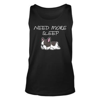 French Bulldog Puppy Need More Sleep Pajama For Bedtime Unisex Tank Top - Thegiftio UK