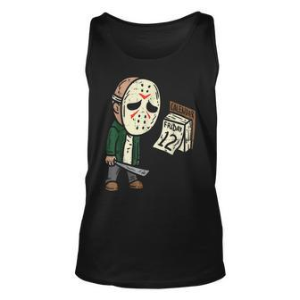 Friday 13Th Halloween Horror Movie Humor Party Crazy Halloween Tank Top | Mazezy