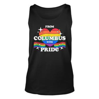 From Columbus With Pride Lgbtq Gay Lgbt Homosexual Unisex Tank Top | Mazezy