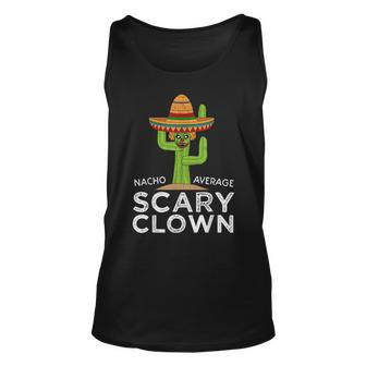 Fun Hilarious Funny Halloween Party Costume Scary Clown Unisex Tank Top | Mazezy