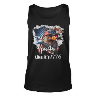 Funny 4Th Of July American Flag And Eagle Cool 4Th Of July Unisex Tank Top | Mazezy