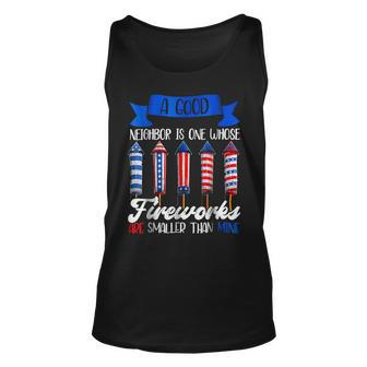 Funny 4Th Of July Independence Day Neighbor Fireworks Unisex Tank Top - Monsterry DE