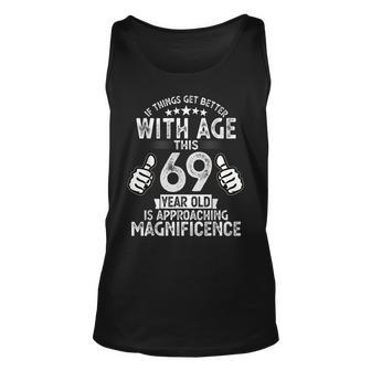 Funny 69 Years Old Birthday For Men Born In 1954 Chapter 69 Unisex Tank Top - Seseable