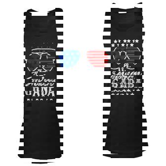 Funny All American Grandpa Sunglasses Usa 4Th Of July Unisex Tank Top - Seseable