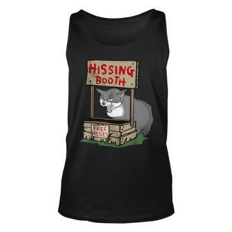 Angry Cat Memes Hissing Booth Free Hisses Kitten Lover Tank Top - Monsterry
