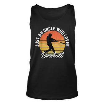 Funny Baseball Uncle Who Loves Baseball Unisex Tank Top | Mazezy