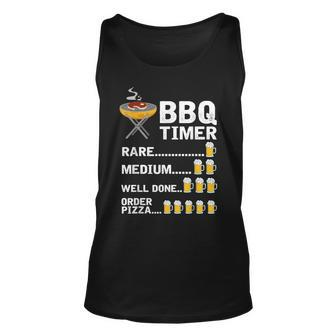 Funny Bbq Timer Barbecue Grill Grilling Gift For Women Unisex Tank Top - Thegiftio UK