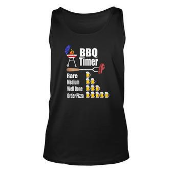 Funny Bbq Timer - Barbecue Grill Grilling Gift Unisex Tank Top | Mazezy