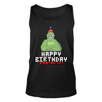 Funny Birthday Boy Gorilla Tag Monke Vr Game Gifts Unisex Tank Top | Mazezy