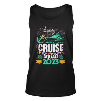 Funny Birthday Cruise Squad 2023 Vacation Party  Unisex Tank Top