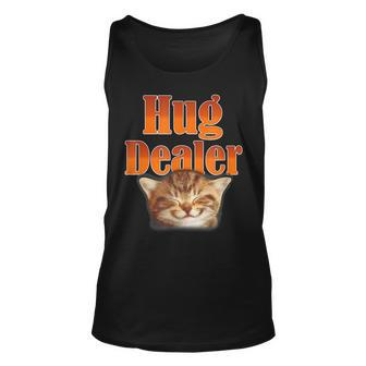 Funny Cat Hug Dealer Cute Kitty For Feline Fans Unisex Tank Top - Seseable