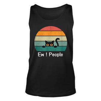 Cat Saw People Cool Cat Ew People Tank Top | Mazezy