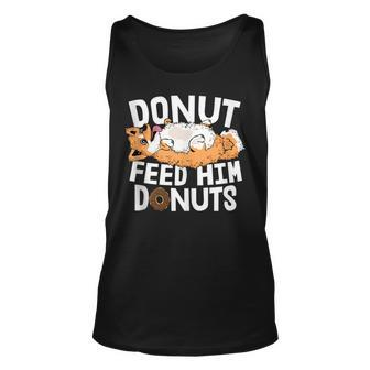 Funny Corgi Design Men Fat Dog Donut Eater Corgi Unisex Tank Top | Mazezy