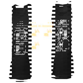 Funny Corgi Guide To Trainig Dog Owner Corgi Unisex Tank Top | Mazezy