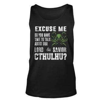 Funny Cthulhu Lovecraftian Gifts Cthulhu Unisex Tank Top | Mazezy