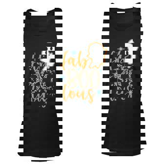 Cute Boo Ghost Halloween Fab-Boo Lous Leopard Tank Top | Seseable CA