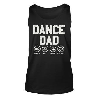 Funny Dance Dad Proud Dancer Dancing Father Men Unisex Tank Top | Mazezy