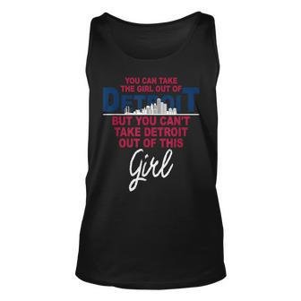 Funny Detroit Detroit Girl Relocation From Detroit Unisex Tank Top | Mazezy