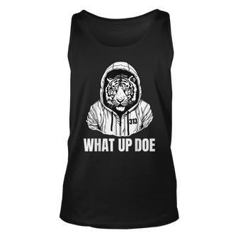 Detroit Slang What Up Doe 313 Tank Top - Monsterry