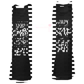 Funny Devil Halloween Scary Costume Joke Gag Gifts Unisex Tank Top | Mazezy