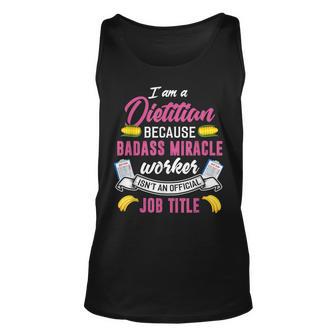 Funny Dietitian Dietician Registered Dietitian Gift Unisex Tank Top - Thegiftio UK