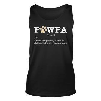 Funny Dog Grandpa Pawpa Definition For Dog Lover Men Unisex Tank Top | Mazezy