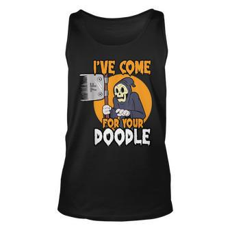 Dog Groomer Reaper Brush Your Dog Grooming Halloween Tank Top - Monsterry AU