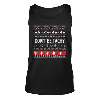 Don't Be Tachy Ugly Sweater Party Xmas Tank Top | Seseable CA