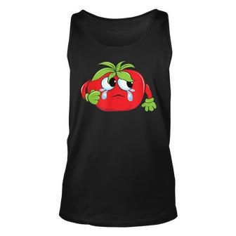 Funny Emojiteary Tomato Tomato Funny Gifts Unisex Tank Top | Mazezy