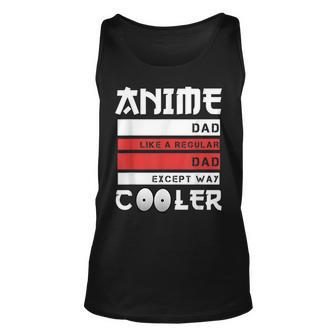Funny Fathers Day Anime Dad Cute Japanese Anime Dad Gift Unisex Tank Top | Mazezy