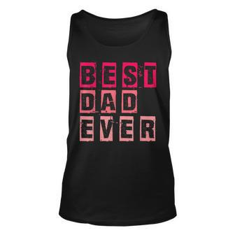 Funny Fathers Day Best Dad Ever Vintage Daughter Dada Unisex Tank Top - Seseable