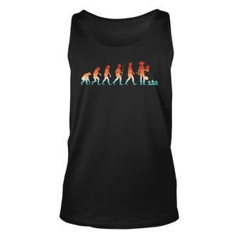 Funny Gardener Evolution Retro Gardening Garden Lover Unisex Tank Top - Thegiftio UK