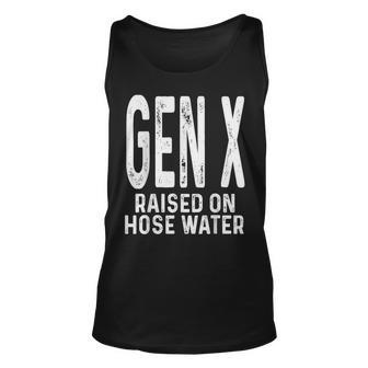 Gen X Raised On Hose Water Humor Generation X Tank Top - Monsterry CA