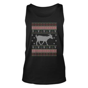 Goat Ugly Christmas Sweaters Tank Top - Monsterry CA