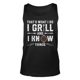 Funny Grilling Bbq Barbecue Smoking Meat Smoker Grill Lover Unisex Tank Top - Seseable
