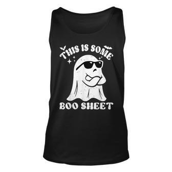 Halloween Boo Ghost Sunglasses This Is Some Boo Sheet Tank Top - Seseable